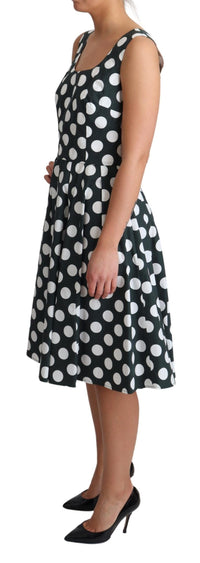 Thumbnail for Chic Polka Dot A-line Sleeveless Dress