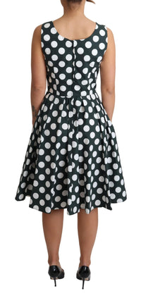 Thumbnail for Chic Polka Dot A-line Sleeveless Dress