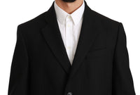 Thumbnail for Elegant Black Wool Formal Blazer