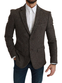 Thumbnail for Brown Jacket Formal Coat Wool Blazer