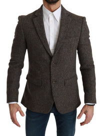 Thumbnail for Brown Jacket Formal Coat Wool Blazer