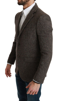 Thumbnail for Brown Jacket Formal Coat Wool Blazer