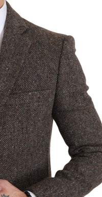 Thumbnail for Brown Jacket Formal Coat Wool Blazer