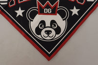 Thumbnail for Black Red da Crown DG Logo Square Handkerchief Scarf