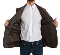 Thumbnail for Brown Jacket Formal Coat Wool Blazer