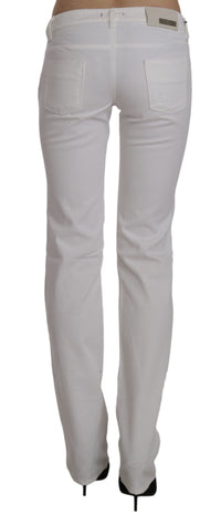 Thumbnail for Chic White Slim Fit Cotton Jeans