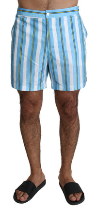 Thumbnail for Striped Elegance Swim Shorts