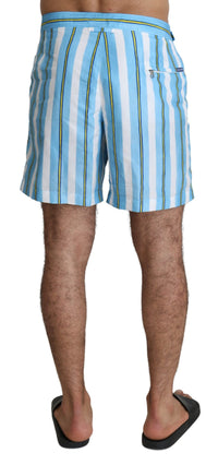 Thumbnail for Striped Elegance Swim Shorts