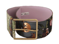 Thumbnail for Elegant Multicolor Canvas-Leather Belt