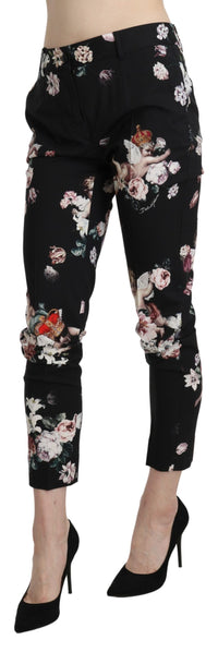 Thumbnail for Elegant High Waist Cropped Trousers