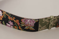 Thumbnail for Elegant Multicolor Canvas-Leather Belt