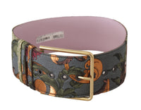 Thumbnail for Elegant Multicolor Canvas-Leather Belt