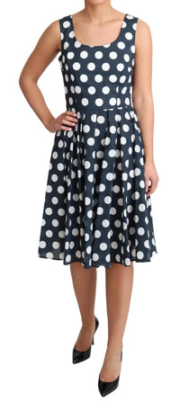 Thumbnail for Polka Dotted A-Line Sleeveless Dress