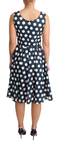 Thumbnail for Polka Dotted A-Line Sleeveless Dress