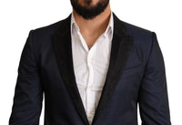 Thumbnail for Elegant Blue Slim Fit Martini Blazer