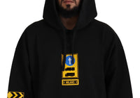 Thumbnail for Elegant Black Cotton Hooded Sweater