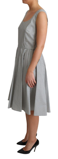 Thumbnail for Chic Polka Dotted Sleeveless A-Line Dress