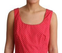 Thumbnail for Polka-Dot Sleeveless A-Line Dress