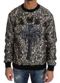 Thumbnail for Samba Jacquard Palm Crewneck Sweater