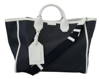 Thumbnail for Elegant Two-Tone Leather Shopper Tote