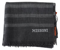 Thumbnail for Elegant Unisex Wool Scarf with Logo Embroidery