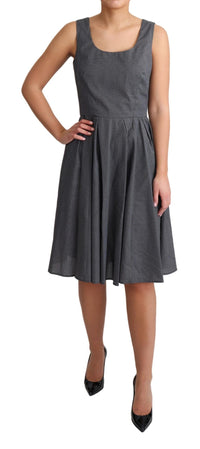 Thumbnail for Elegant Sleeveless Polka Dot A-Line Dress