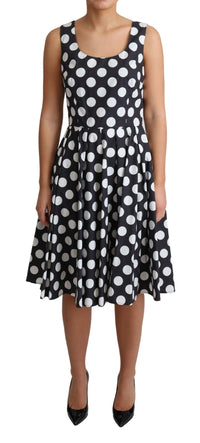Thumbnail for Polka Dot Sleeveless A-Line Dress