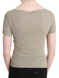 Thumbnail for Chic Gray Nylon Tank Top with Designer Flair