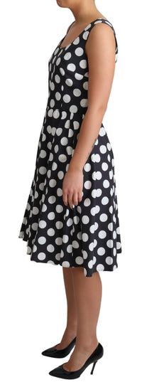 Thumbnail for Polka Dot Sleeveless A-Line Dress