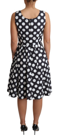 Thumbnail for Polka Dot Sleeveless A-Line Dress