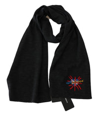 Thumbnail for Chic Woolen Embroidered Men's Scarf