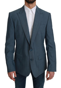 Thumbnail for Elegant Light Blue Slim Fit Blazer