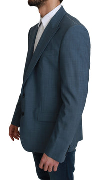 Thumbnail for Elegant Light Blue Slim Fit Blazer