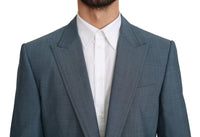 Thumbnail for Elegant Light Blue Slim Fit Blazer