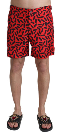 Thumbnail for Chic Red Swim Trunks Boxer Shorts