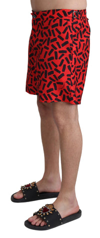 Thumbnail for Chic Red Swim Trunks Boxer Shorts