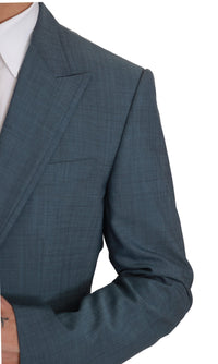 Thumbnail for Elegant Light Blue Slim Fit Blazer