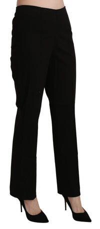 Thumbnail for Elegant High Waist Straight Black Pants