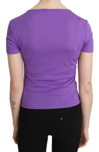 Thumbnail for Chic Purple Casual Top for Everyday Elegance