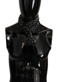 Thumbnail for Black Geometric Patterned Shawl Wrap Fringe Scarf