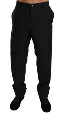 Thumbnail for Elegant Black Virgin Wool Dress Pants