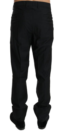 Thumbnail for Elegant Black Virgin Wool Dress Pants