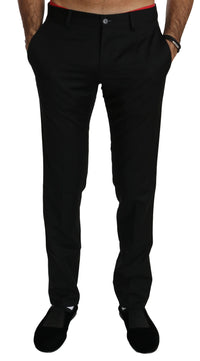 Thumbnail for Elegant Black Wool Dress Pants