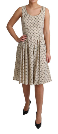 Thumbnail for Elegant Polka Dot Sleeveless A-Line Dress