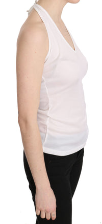 Thumbnail for Elegant White Halter Casual Tank Top