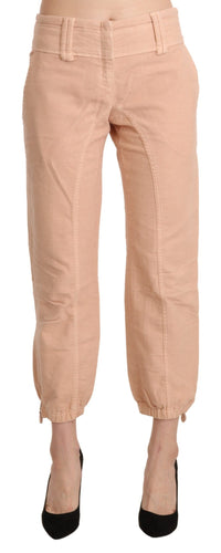 Thumbnail for Chic Beige Cropped Cotton Pants