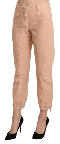 Thumbnail for Chic Beige Cropped Cotton Pants