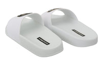 Thumbnail for Chic White Slide Sandals - Luxury Summer Footwear
