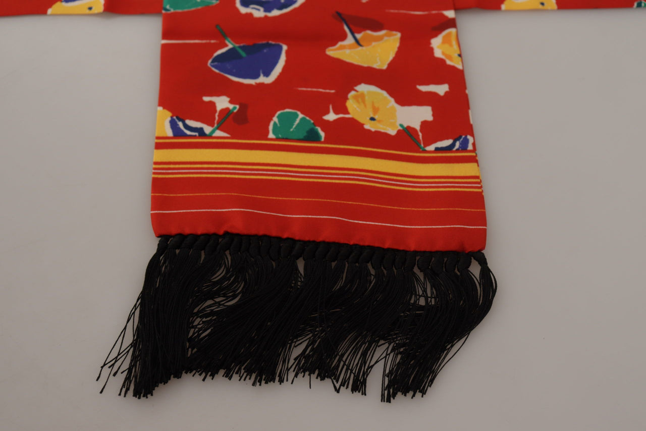 Elegant Multicolor Silk Men's Scarf