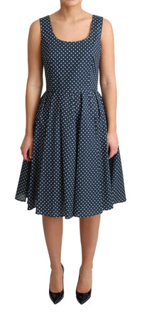 Thumbnail for Polka Dot Sleeveless A-Line Dress